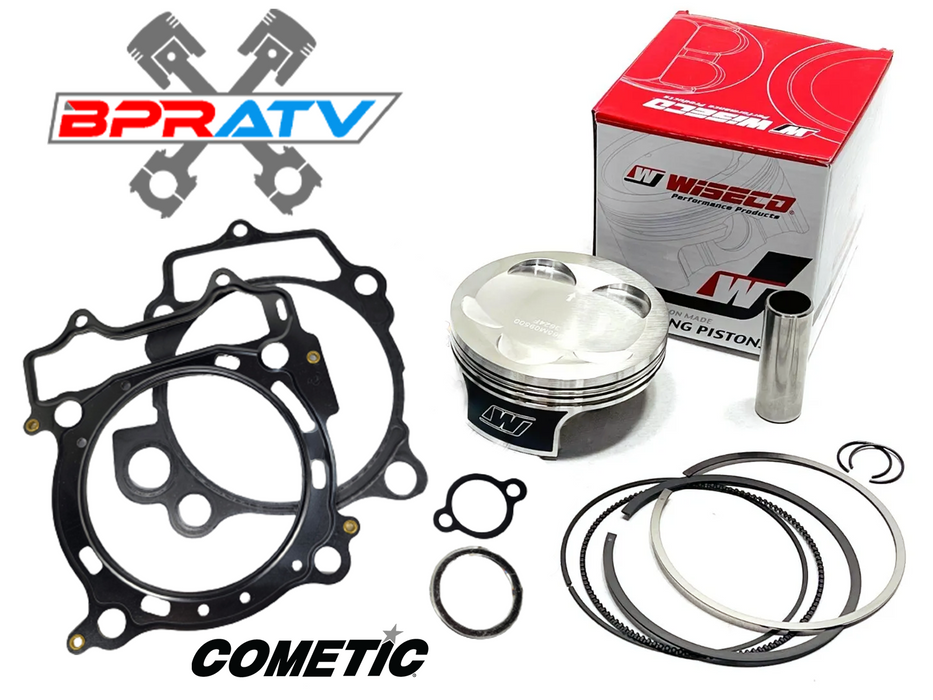 Yamaha YFZ450R YFZ 450R 95mm Stock Bore Wiseco Pump Gas Piston & Cometic Gaskets