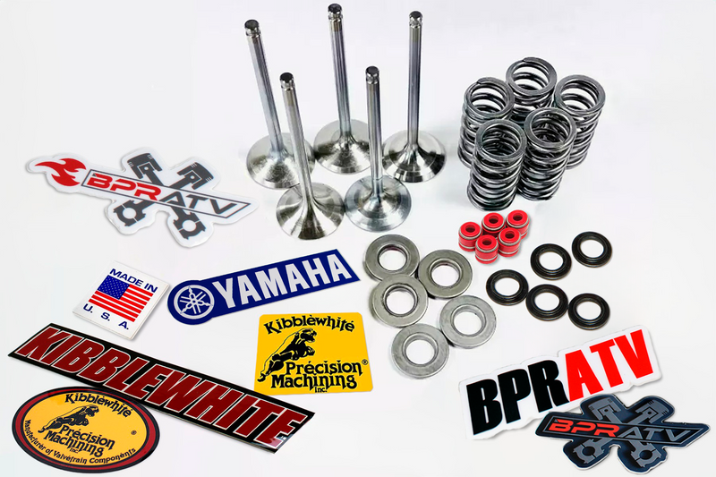 BPRATV YFZ450R Ported OEM Head +1mm Kibblewhite Valves Titanium Spring Assembly!