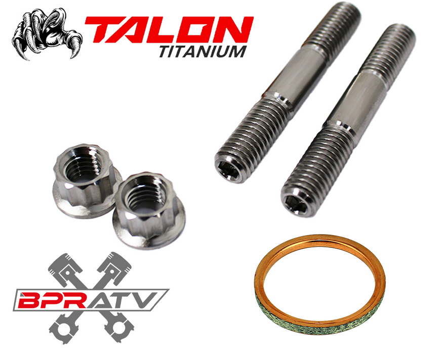 06-14 TRX450R TRX 450R BPRATV TITANIUM Heavy Duty Exhaust Head Pipe Studs Bolts