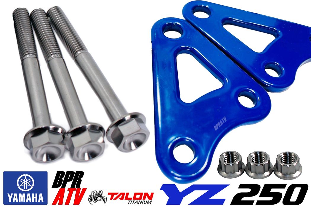 Yamaha YZ250X YZ 250X Motor Mount Billet CNC Engine Mounting Kit TITANIUM Bolts