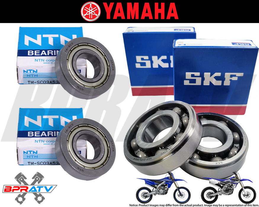 14-24 Yamaha WR250F WR 250F SKF NTN Crank Main Bearings Set Balancer Bearing Kit