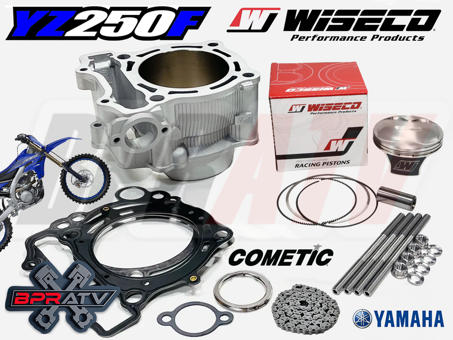 19+ YZ250F YZ 250F Stock Bore Cylinder Piston Complete Top End Rebuild Parts Kit