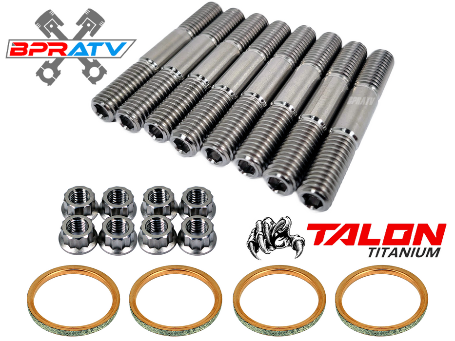 BPRATV TITANIUM Exhaust Studs Manifold Gasket Repair Kit Yamaha YZFR6 YZF R6 06+