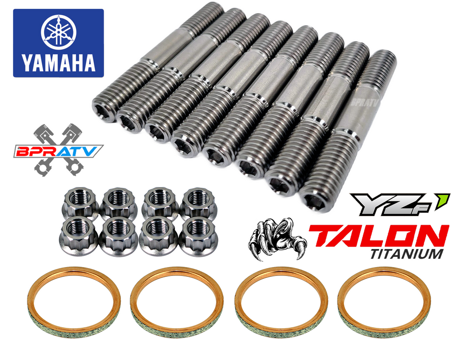 Yamaha YZFR6 YZF R6 Exhaust Studs Titanium Head Pipe Bolt Gasket Upgrade Kit Set