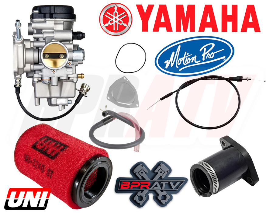 00-06 Yamaha Big Bear 400 Carburetor Manifold Boot Pro Throttle Cable UNI Filter