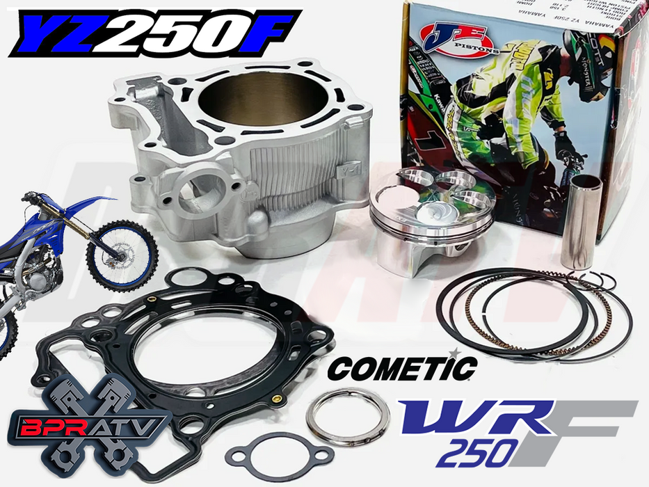 01-04 Yamaha YZ250F YZ 250F WR 77mm 250cc Stock Bore Cylinder JE Piston Top Kit