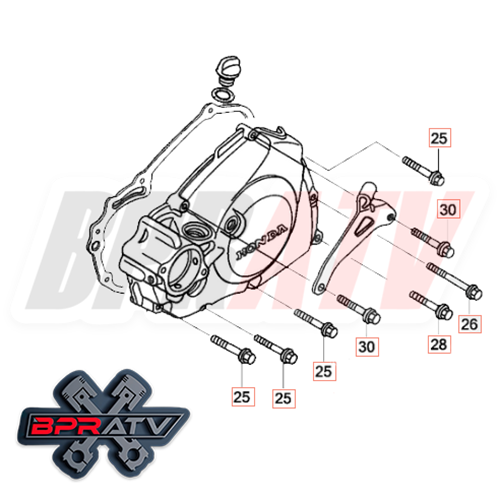 09-16 CRF450R CRF 450R BPR Talon Titanium COMPLETE Motor Engine Bolts Bolt Kit