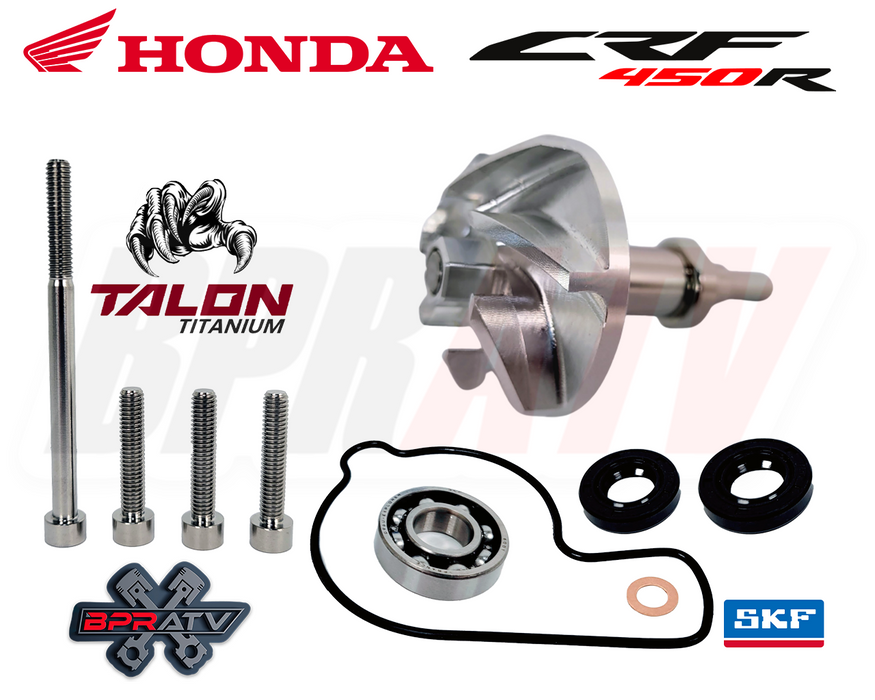 Best 02-08 CRF450R CRF 450R Water Pump Impeller Billet Shaft Complete Redo Kit