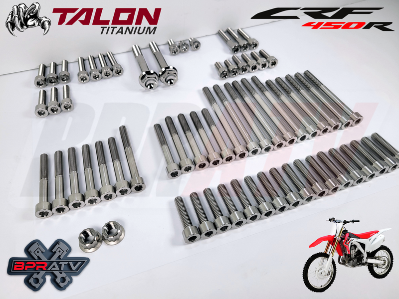 09-16 CRF450R CRF 450R BPR Talon Titanium COMPLETE Motor Engine Bolts Bolt Kit
