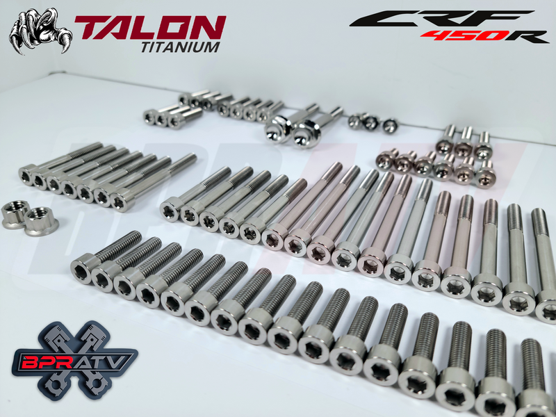 09-16 CRF450R CRF 450R BPR Talon Titanium COMPLETE Motor Engine Bolts Bolt Kit
