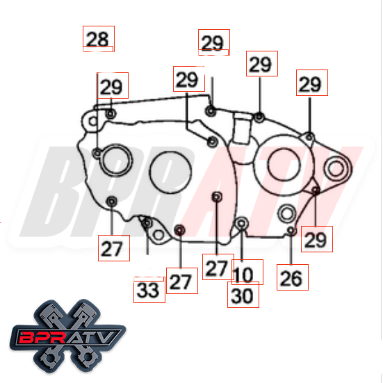 09-16 CRF450R CRF 450R BPR Talon Titanium COMPLETE Motor Engine Bolts Bolt Kit