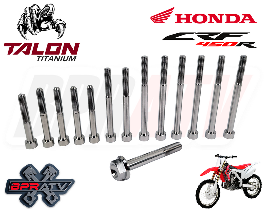 02-08 Honda CRF450R CRF 450R 450X BPR Titanium CRANKCASE HALVES Bolts Bolt Kit