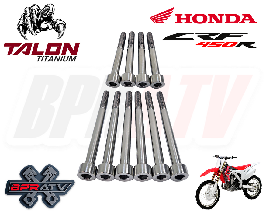 02-08 Honda CRF450R CRF 450R 450X BPR Titanium CRANKCASE HALVES Bolts Bolt Kit