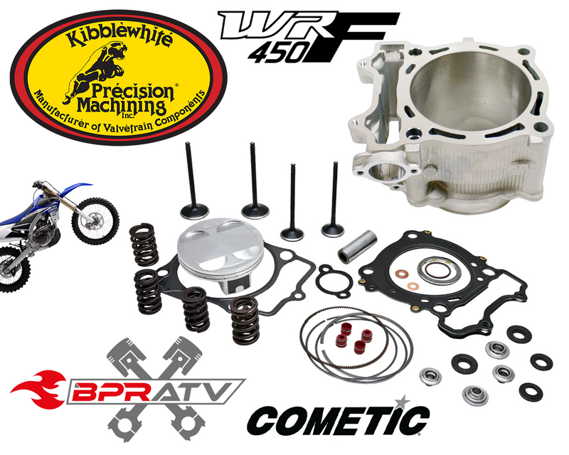 07-15 Yamaha WR450F WR 450F KIBBLEWHITE Top End Piston Kit Valves & Cylinder Kit