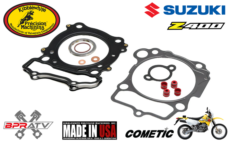 00-19 Suzuki DRZ400 KIBBLEWHITE Top End Piston Rebuild Kit Valves + Cylinder Kit