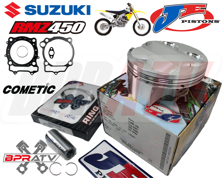 05 06 07 Suzuki RMZ450 RMZ 450 98mm 12.8:1 JE Pump Piston Cometic Top Gasket Kit