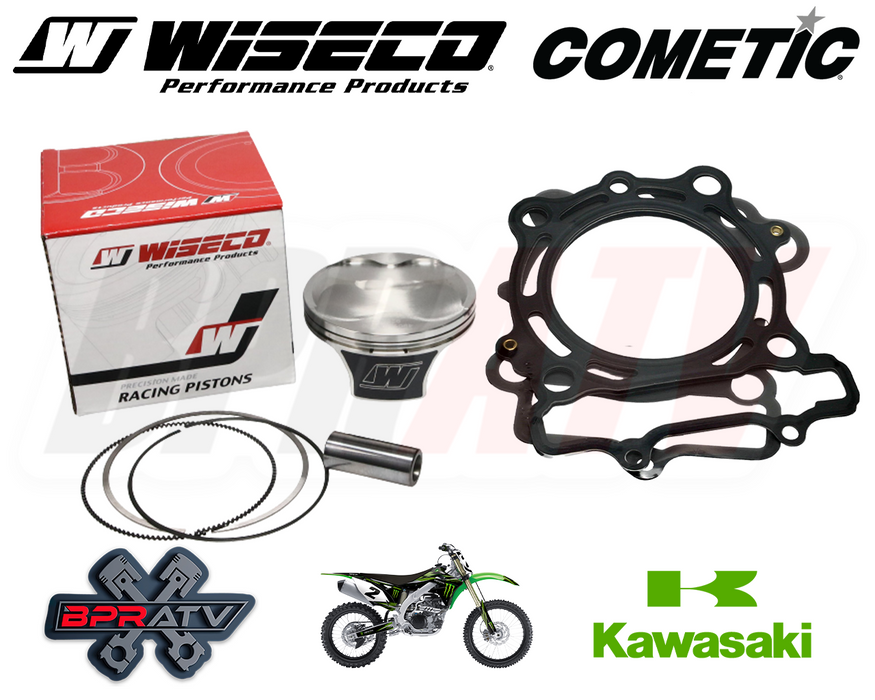 15-16 Kawasaki KX250F KX 250F 77mm OEM Bore 14.5:1 Wiseco Piston Cometic Gasket