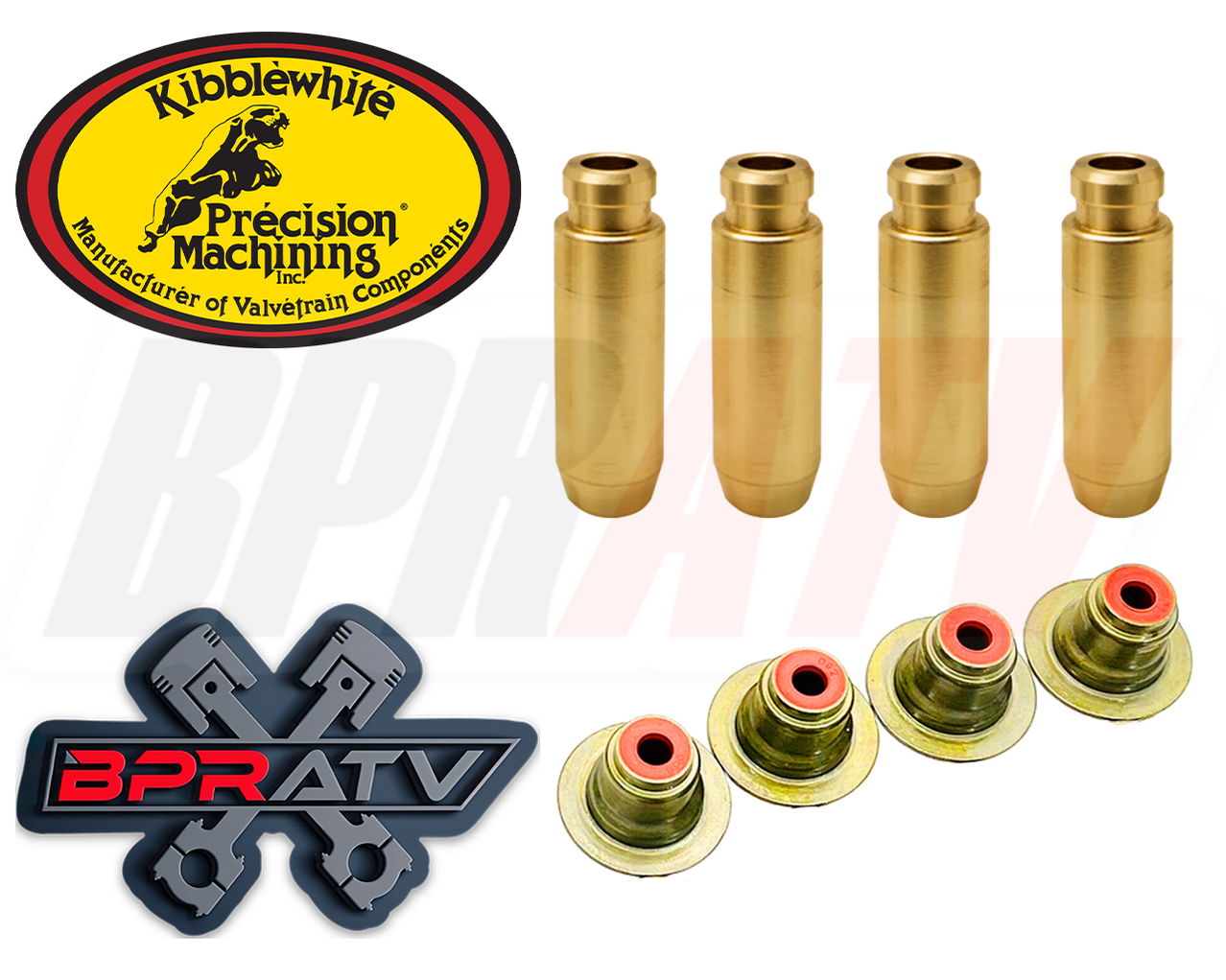 1624 Polaris RZR XP Turbo S Kibblewhite INTAKE Valve Guides & RED Vit