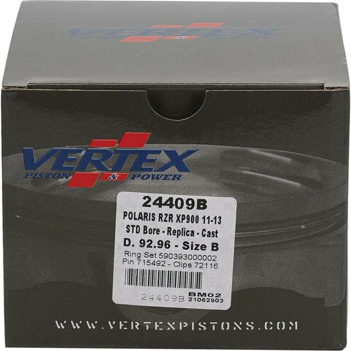 🔥 New Vertex Polaris RZR XP 4 900 Piston Kit 93mm 24409B '11-14 FREE FAST SHIP⚡