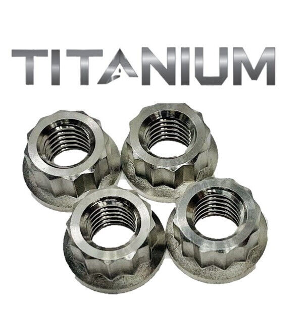 Yamaha YFZ 450 YFZ450 Titanium Lug Nuts Front Rear Wheel Ti Lug Nut Set of 4