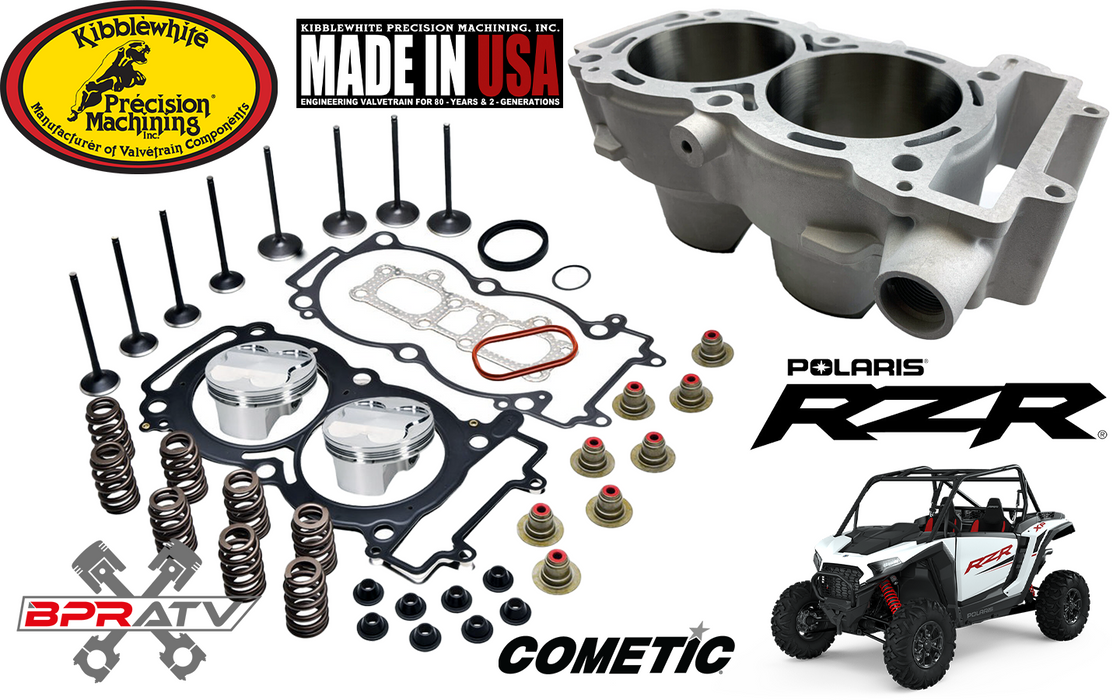 16-21 Polaris RZR S 1000 Kibblewhite Valves Head Service Pistons & Cylinder Kit