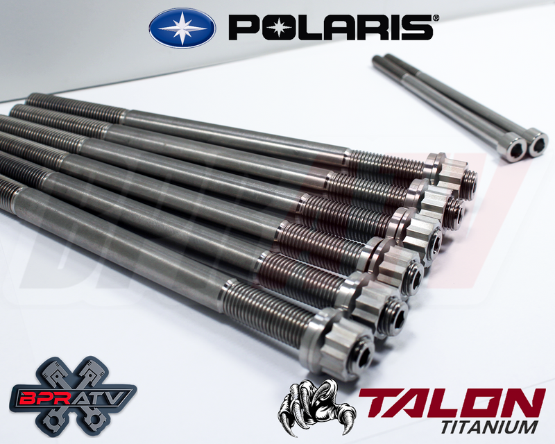 16-20 Polaris RZR Turbo COMPLETE BPRATV Titanium Cylinder Head Bolts Kit Studs