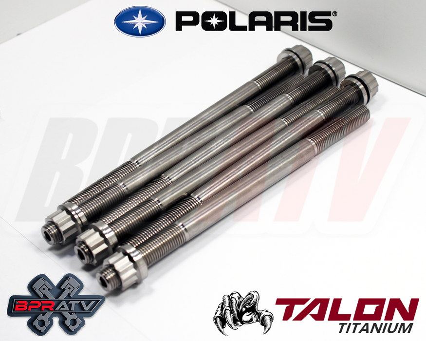 16-20 Polaris RZR Turbo COMPLETE BPRATV Titanium Cylinder Head Bolts Kit Studs