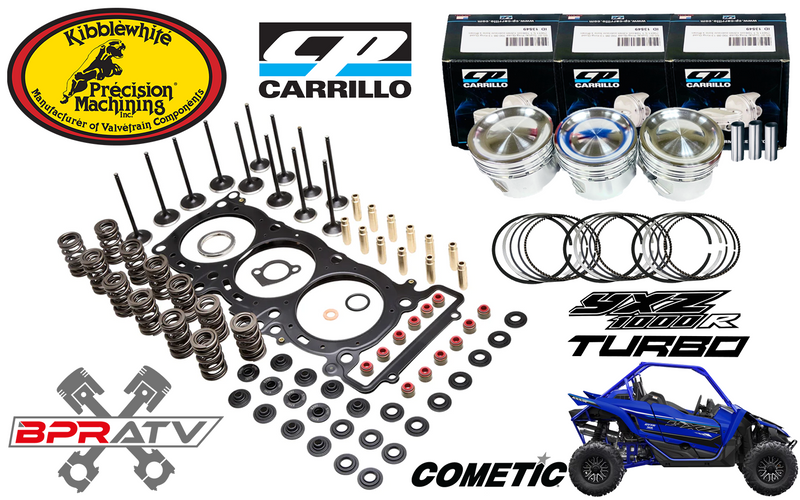 16+ Yamaha YXZ1000R TURBO CP Piston KIBBLEWHITE Valves Cylinder Head Service Kit