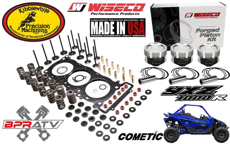 Yamaha YXZ1000R 13:1 Wiseco Pistons KIBBLEWHITE Valves Cylinder Head Service Kit