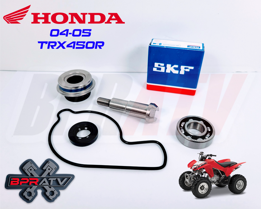 04-05 Honda TRX450R TRX 450R BPR Water Pump Shaft SKF Bearing Seal Rebuild Kit