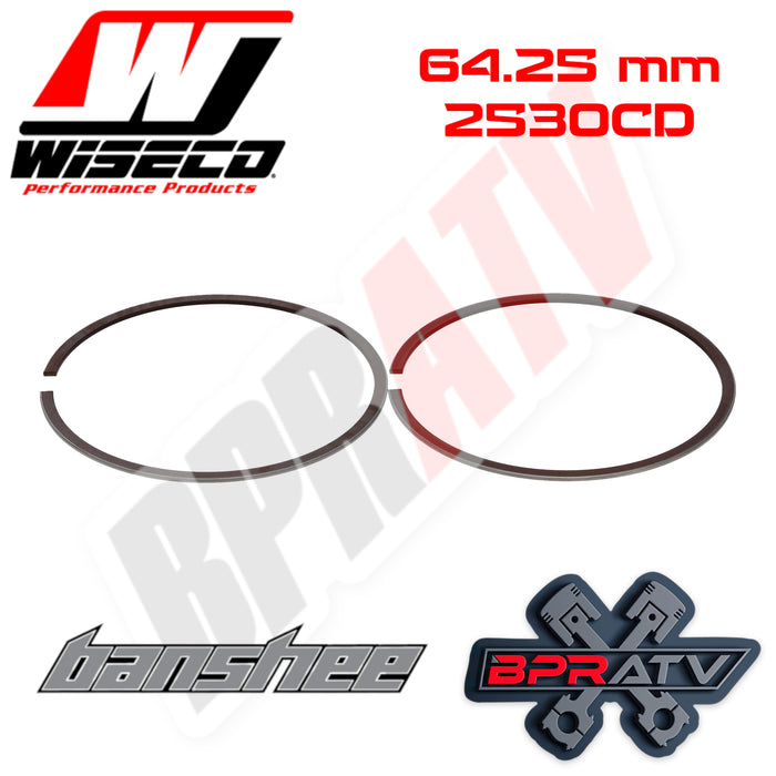 Banshee 350 64.25 mm Bore Wiseco Piston Rings Rebuild Set 2530CD 1 (Set of One)