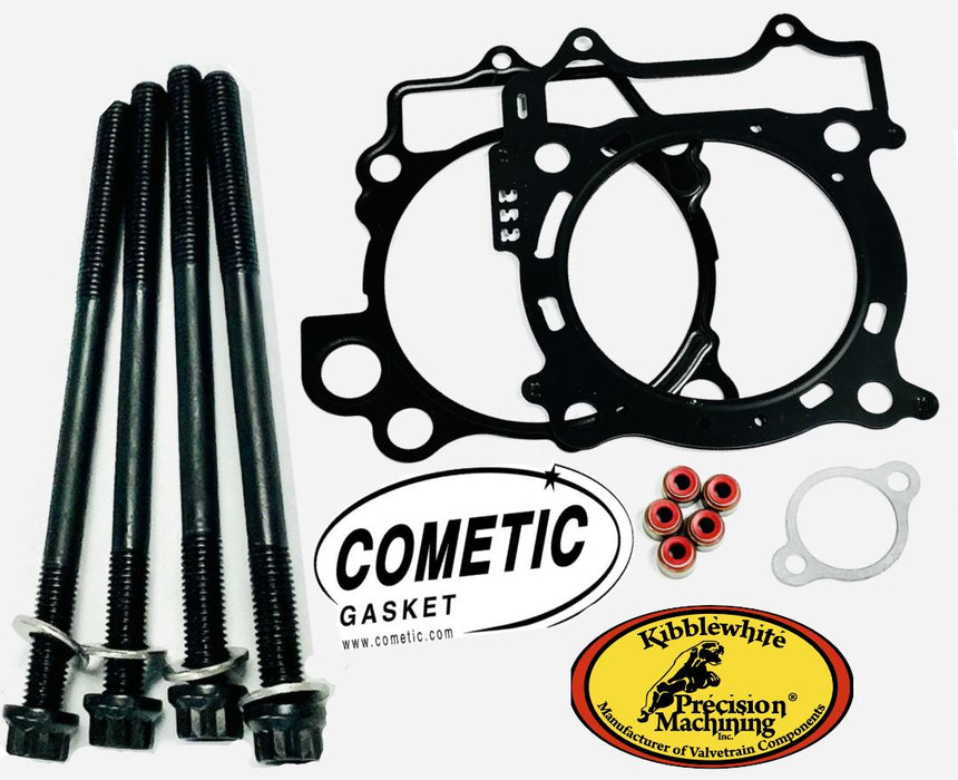 YFZ450 YFZ 450 CARB Kibblewhite ARP Head Stud Kit Cometic Gasket RED Viton Seals