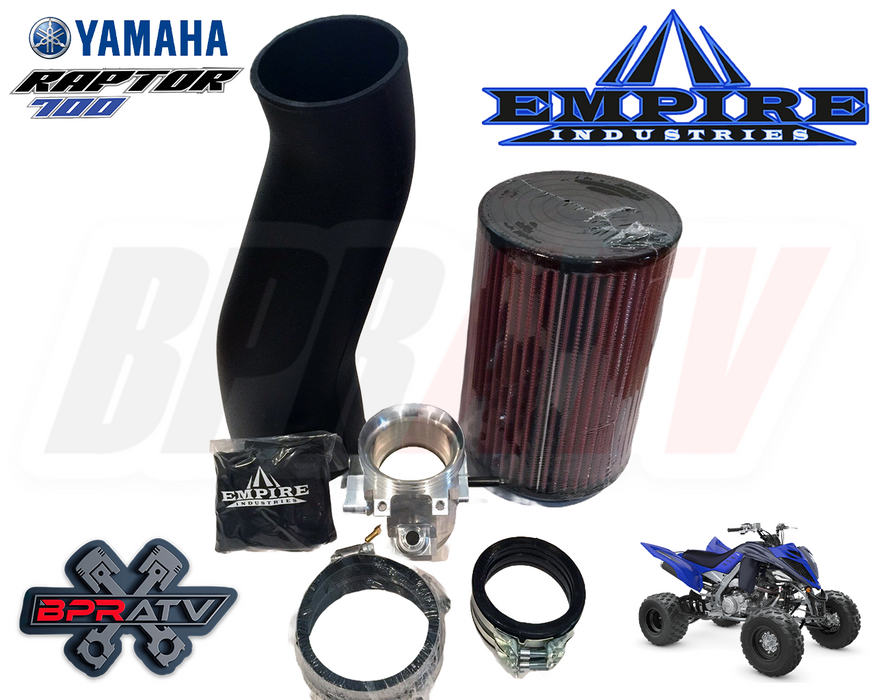 08-24 Yamaha Raptor 700 EMPIRE 54mm Billet Throttle Body K&N Filter Intake Kit