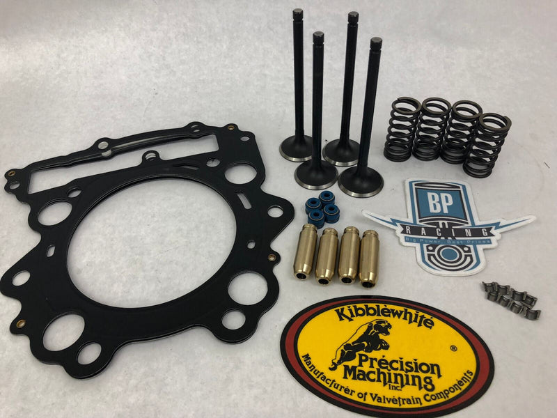 06-09 TRX450R TRX 450R Kibblewhite Black Valve Springs Head Rebuild Kit Gasket