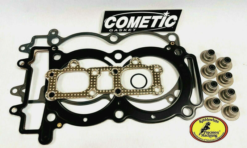 RZR XP Turbo Head Gasket Top End Kit Set Cometic Set 93mm Stock Valve Stem Seals