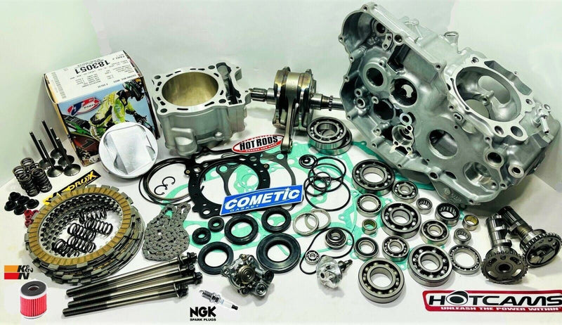 YFZ450R YFZ 450R Crank Cases 98mm Big Bore Hotcams Valves Complete Rebuild Kit