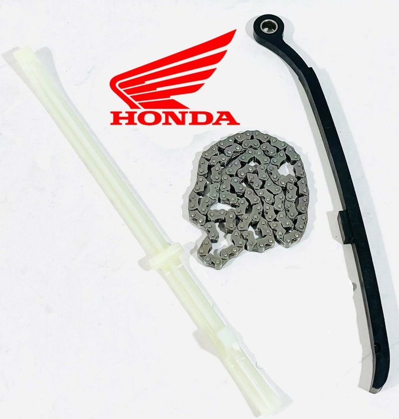 Honda XR650L XR 600R 650L Cam Chain & Genuine OEM Guides Tensioner Both Complete