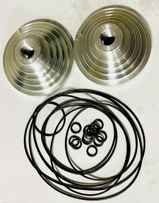 Banshee Stroker Domes 24cc Billet Dome Pair Set For Pro Design O-rings Kit