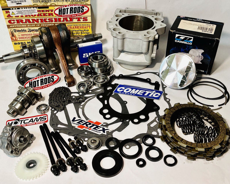 06-08 Raptor 700 Big Bore Stroker 108mm Cylinder Complete Rebuild Parts Kit Cam