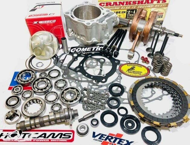 06+ TRX 450R 450ER Complete Motor Engine Rebuild Hotcam Valves Stock Bore Kit