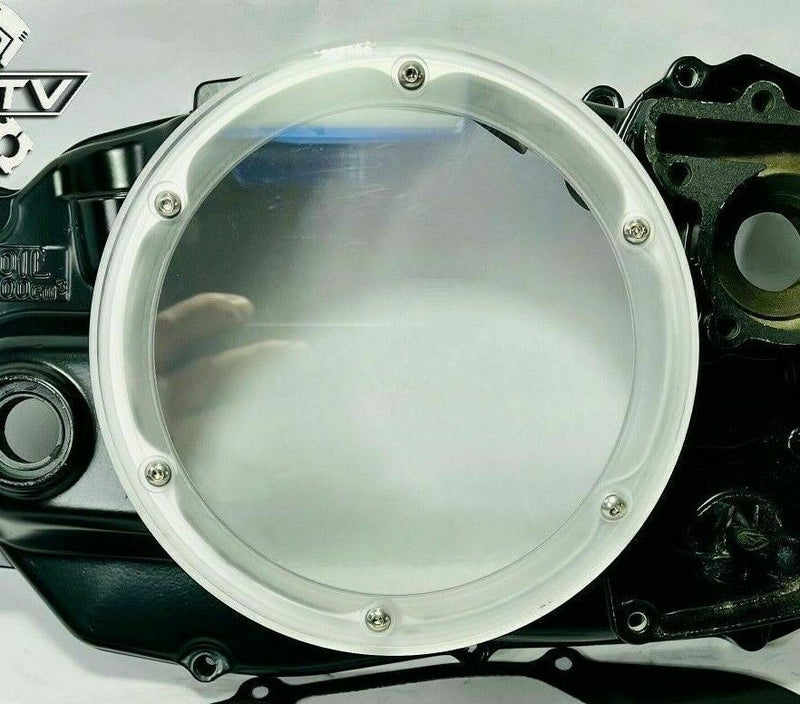 Banshee Blackout Quick Change Clutch Cover See Thru Lexan Right Side Case Gasket