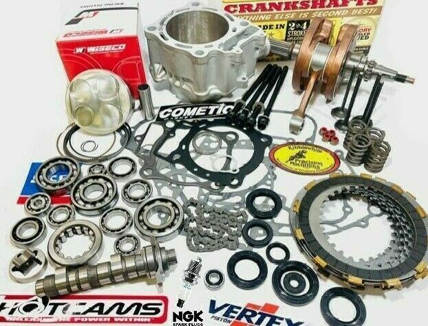 04 05 TRX 450R Rebuild Kit Complete Top Bottom End Cam Valves Stock Redo Repair