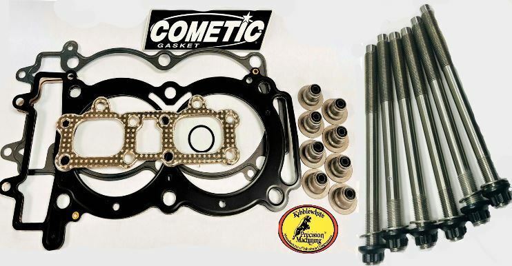 RZR XP 1000 TITANIUM Cylinder Head Studs Best Ti Stud Kit Cometic Gaskets Set