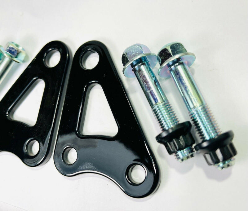 02+ YZ250 YZ 250 Billet Motor Mount CNC Black Frame Rear Upper Bracket Bolt Kit