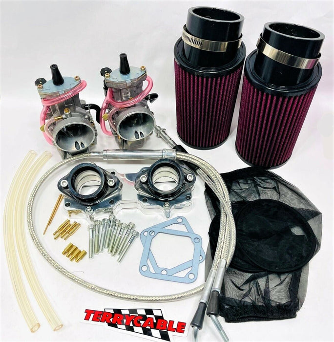 Banshee 28mm 28 mil PWK "Style" Carb Kit Complete Carburetor Billet Intake Kit
