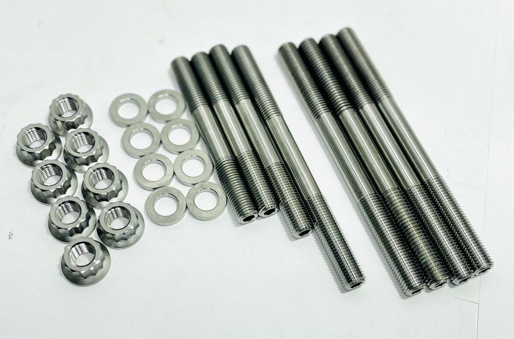 400EX 400X XR400R Ti Cylinder Head Case Studs Complete Top End Titanium Stud Kit