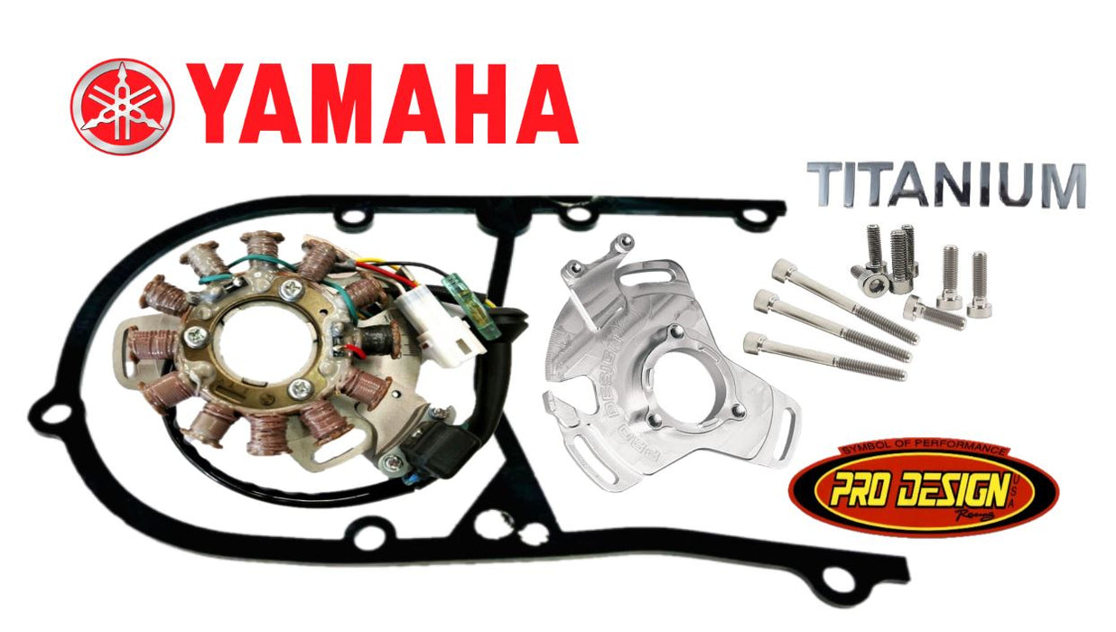 Yamaha Banshee OEM Stator Pro Design Adjustable Timing Plate Titanium Bolt Kit