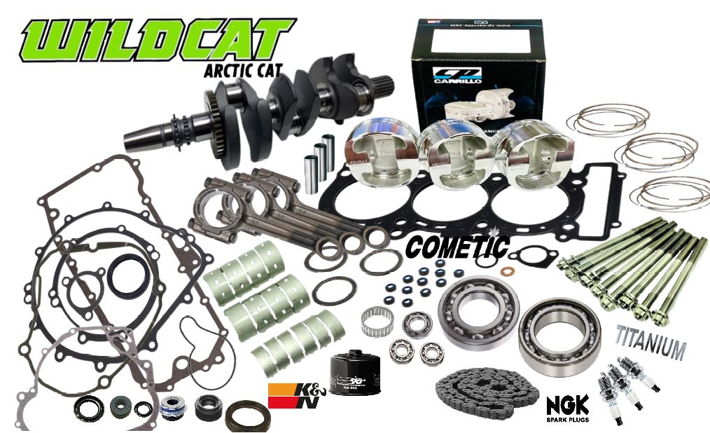 Wildcat XX Turbo Complete Rebuild Kit Crank Rods Top Bottom End Assembly Repair