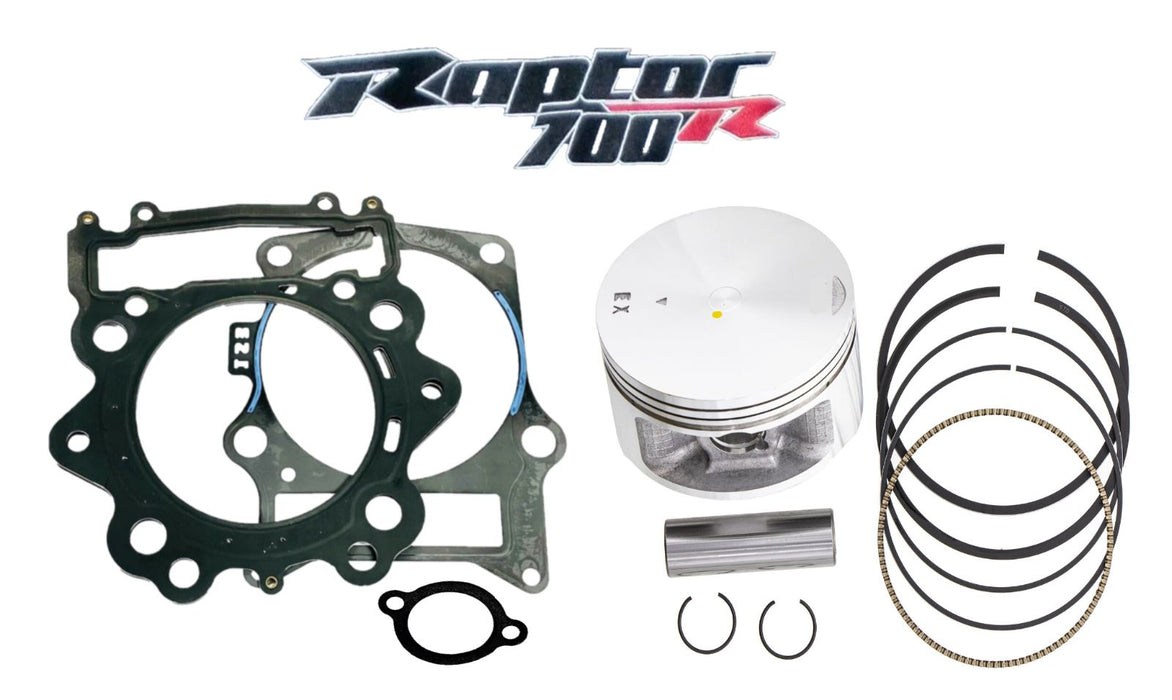 08-14 Grizzly 700 Stock Piston Ring Top End Head Gasket Yamaha Upper Rebuild Kit
