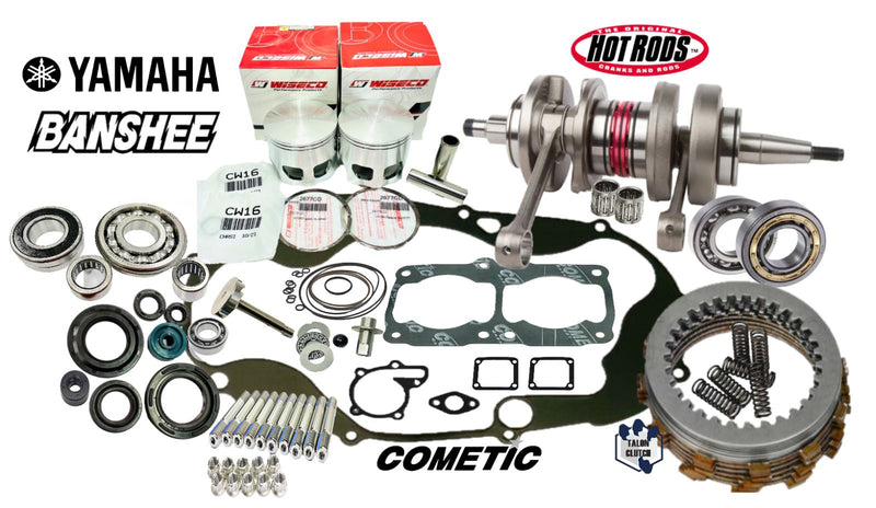Banshee Rebuild Kit Wiseco 513M06400 Hotrods Top Bottom End Assembly Redo Parts